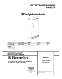 COVER Diagram and Parts List for FFU21C5AW0  Frigidaire Freezer