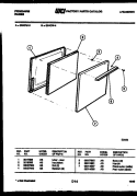DOOR PARTS Diagram and Parts List for G24CL3  Frigidaire Range