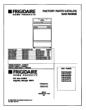 COVER Diagram and Parts List for FGF374CCSL  Frigidaire Range
