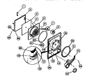DOOR PARTS Diagram and Parts List for DE271KDW1  Frigidaire Dryer