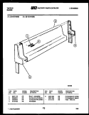 BACKGUARD Diagram and Parts List for 32-1019-00-01  Tappan Range