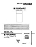 COVER Diagram and Parts List for FRT21LRGW0  Frigidaire Refrigerator