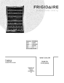 COVER Diagram and Parts List for FFWC38F6LS  Frigidaire Wine and Beverage Cooler