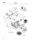 UPPER OVEN Diagram and Parts List for GLEB27T8ABB  Frigidaire Wall Oven