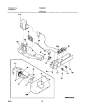 CONTROLS Diagram and Parts List for FRS23W3AW3  Frigidaire Refrigerator