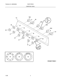 CONTROLS Diagram and Parts List for E36EC75ESS5  Electrolux Cooktop