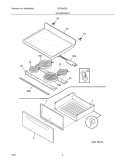 TOP / DRAWER Diagram and Parts List for FEF336ESD  Frigidaire Range