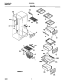 SHELVES Diagram and Parts List for GRS26ZRGD2  Gibson Refrigerator