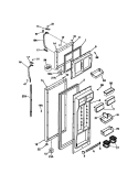 DOOR Diagram and Parts List for FRT24RGCB1  Frigidaire Refrigerator