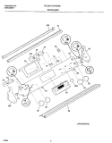 BACKGUARD Diagram and Parts List for FED387CFBF  Frigidaire Wall Oven