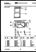 CABINET AND INSTALLATION PARTS Diagram and Parts List for M418F2EA  Kelvinator Air Conditioner