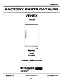 COVER Diagram and Parts List for VV202  Frigidaire Freezer
