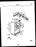 CABINET PARTS Diagram and Parts List for MRT18CHCZ0  Frigidaire Refrigerator