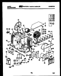 ELECTRICAL AND AIR HANDLING PARTS Diagram and Parts List for AK13E8RTBA  Gibson Air Conditioner
