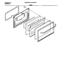 DOOR Diagram and Parts List for WGF337CBSA  Frigidaire Range
