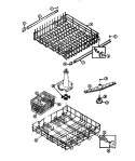 RACKS AND TRAYS Diagram and Parts List for DW4400DW2  Frigidaire Dishwasher