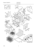 UPPER OVEN Diagram and Parts List for PLEB27T9FCB  Frigidaire Wall Oven