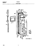 FREEZER DOOR Diagram and Parts List for FRS24AGGB2  Frigidaire Refrigerator