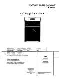 COVER Diagram and Parts List for FGF375BHBA  Frigidaire Range