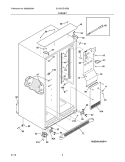 CABINET Diagram and Parts List for GLHS37EHSB8  Frigidaire Refrigerator