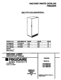 COVER Diagram and Parts List for CFU09M2HW0  Frigidaire Freezer