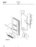 DOOR Diagram and Parts List for FFU17G9HW0  Frigidaire Freezer