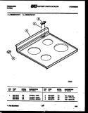 COOKTOP PARTS Diagram and Parts List for REGS37BFH0  Frigidaire Range
