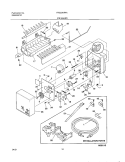 ICE MAKER Diagram and Parts List for FRS23KR4AW0  Frigidaire Refrigerator