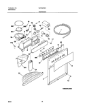 DISPENSER Diagram and Parts List for GLRS234ZAW3  Frigidaire Refrigerator
