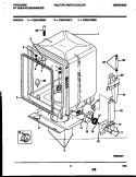 TUB AND FRAME PARTS Diagram and Parts List for FDB874RBT0  Frigidaire Dishwasher