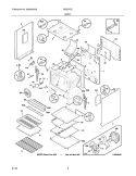 BODY Diagram and Parts List for GSG3PZCQD  Frigidaire Range
