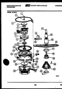 MOTOR PUMP PARTS Diagram and Parts List for WU180TR1  Frigidaire Dishwasher