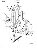 CABINET Diagram and Parts List for FRS24WSGW2  Frigidaire Refrigerator