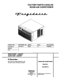 COVER Diagram and Parts List for FAS155K1A4  Frigidaire Air Conditioner