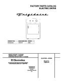 COVER Diagram and Parts List for FER331AS0  Frigidaire Dryer