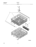 RACKS Diagram and Parts List for FDB345LFS2  Frigidaire Dishwasher