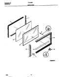UPPER DOOR Diagram and Parts List for TEO356BCDD  Tappan Range