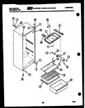 CABINET PARTS Diagram and Parts List for SSX130EM0F  Kelvinator Refrigerator