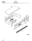 CONTROL PANEL Diagram and Parts List for FEB556CETB  Frigidaire Wall Oven