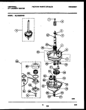 TRANSMISSION PARTS Diagram and Parts List for MLXG62RBD0  Frigidaire Washer Dryer Combo