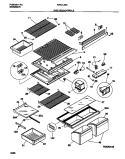SHELVES / CONTROLS Diagram and Parts List for WRT21JRCY0  Frigidaire Refrigerator