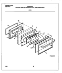 DOOR Diagram and Parts List for FEF353CGSC  Frigidaire Range