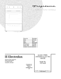 COVER Diagram and Parts List for FEF316BQX  Frigidaire Range