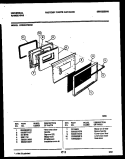 DOOR PARTS Diagram and Parts List for CP303VP2J01  Uni Range