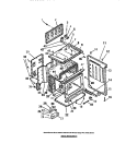 OVEN CAVITY Diagram and Parts List for REGS36BCH0  Frigidaire Wall Oven