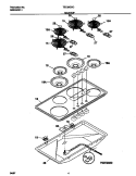 MAINTOP Diagram and Parts List for TEC6X2XCD3  Tappan Cooktop