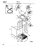 CABINET / TOP Diagram and Parts List for MWX121RBD3  Frigidaire Washer