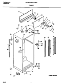 CABINET Diagram and Parts List for FRT18TRCW0  Frigidaire Refrigerator