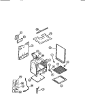 BODY Diagram and Parts List for CGC4C6DXE  Gibson Range