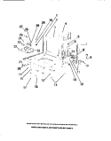CABINET BASE, BLOWER MOTOR, TRANSFO Diagram and Parts List for MCT1550C0  Frigidaire Microwave